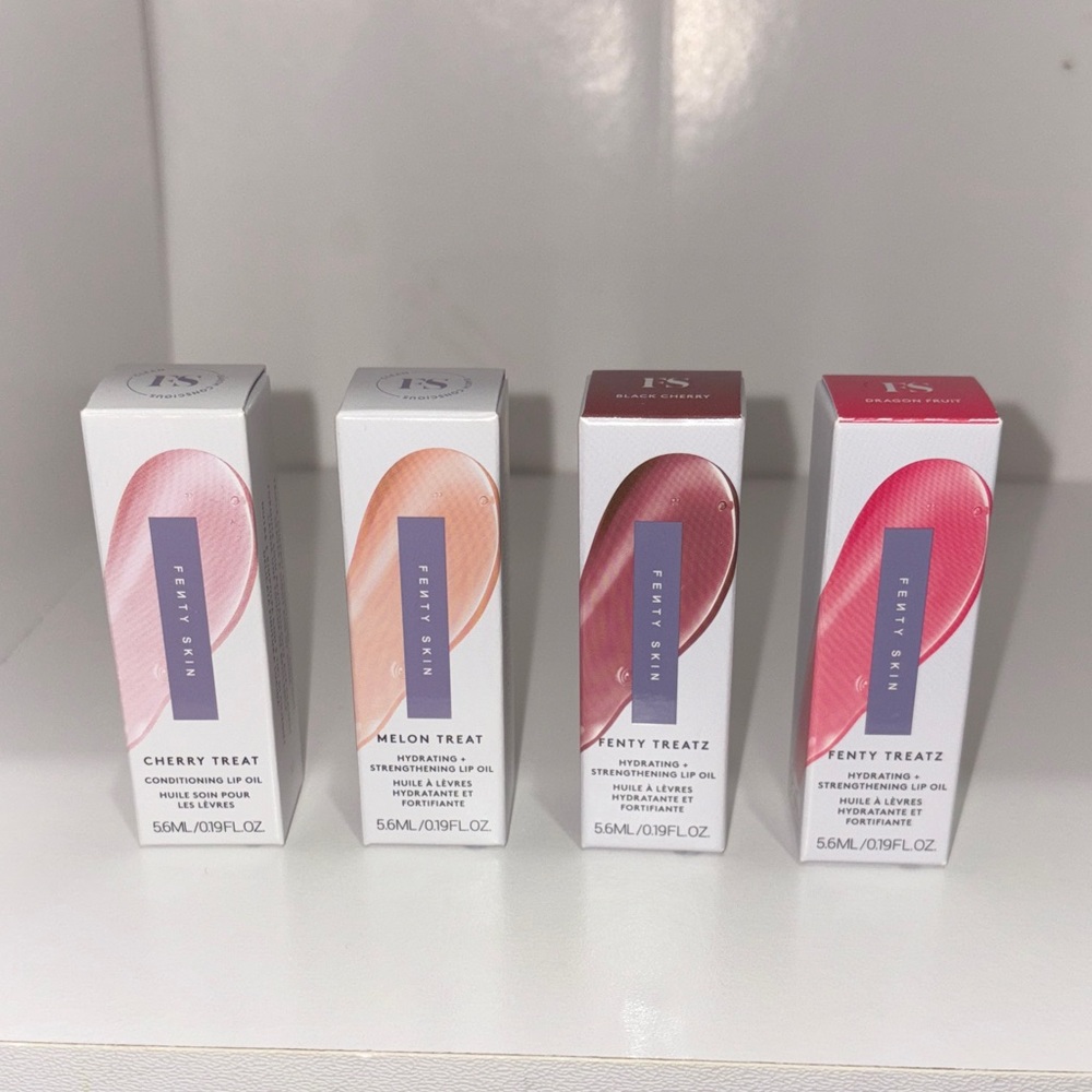 Fenty Beauty Cherry and Melon Lip Oil Bundle
